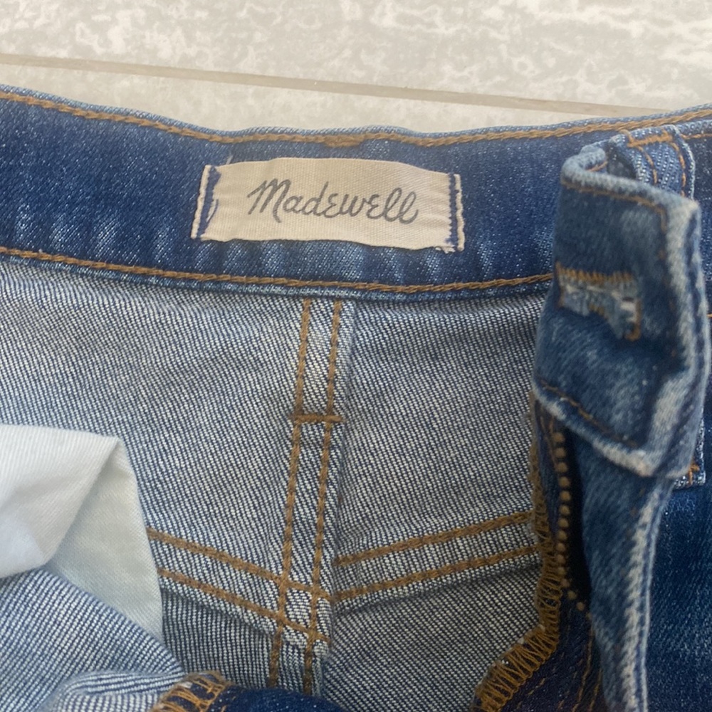 Madewell denim high waisted jean shorts size 27 dark jeans - Picture 4 of 4